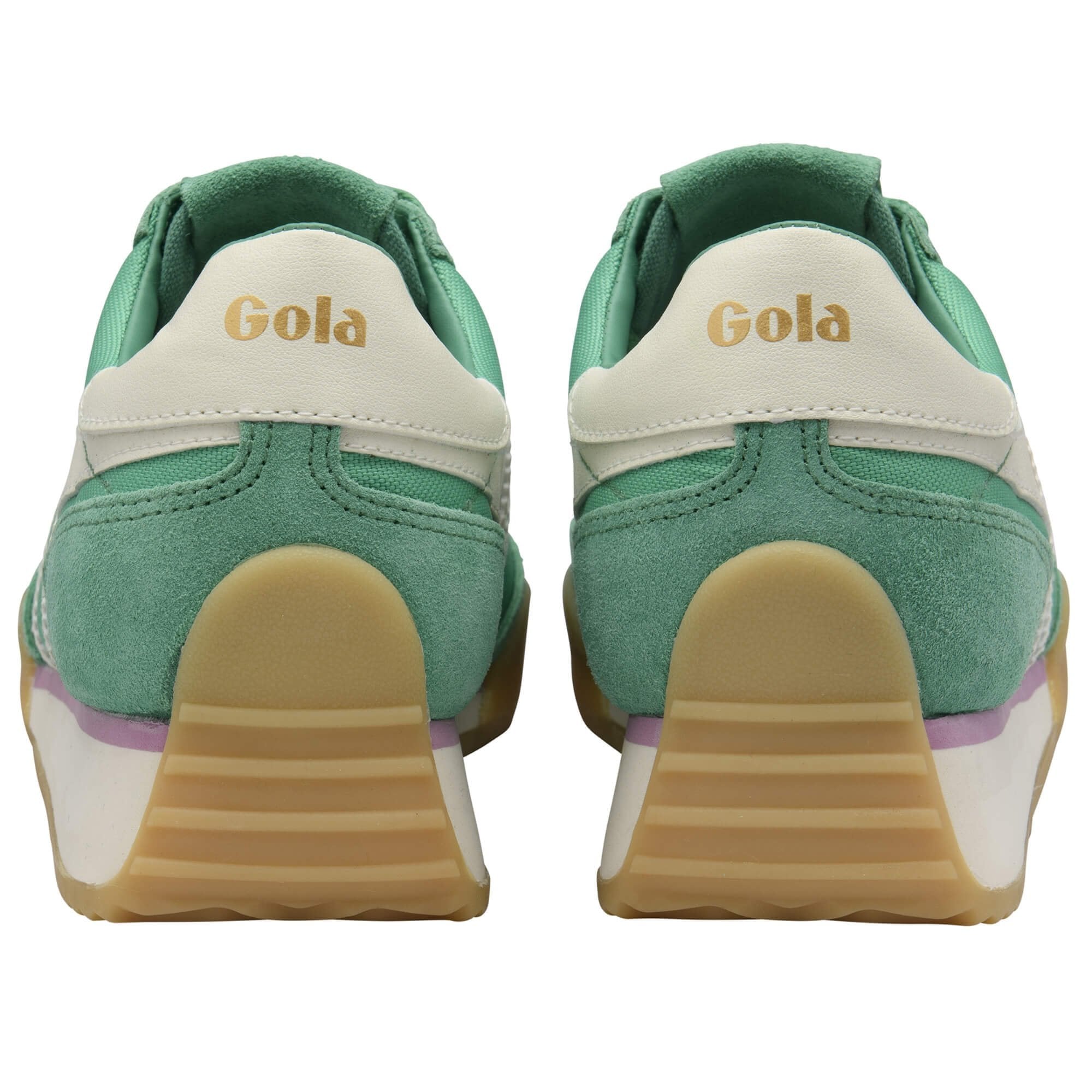 Gola Pacer Women's Retro Suede Sneakers - Jade/Off White