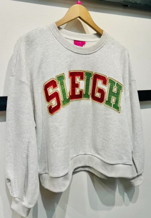 Queen of Sparkles Sleigh Crew Neck Pullover