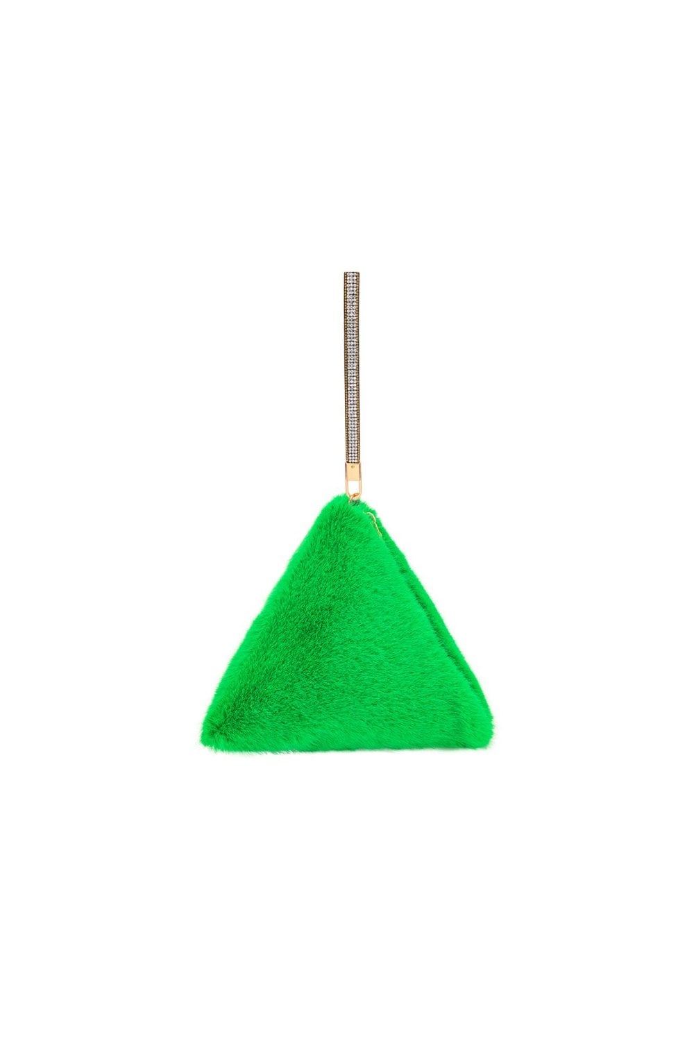 Jayley Pyramid Faux Fur Bag