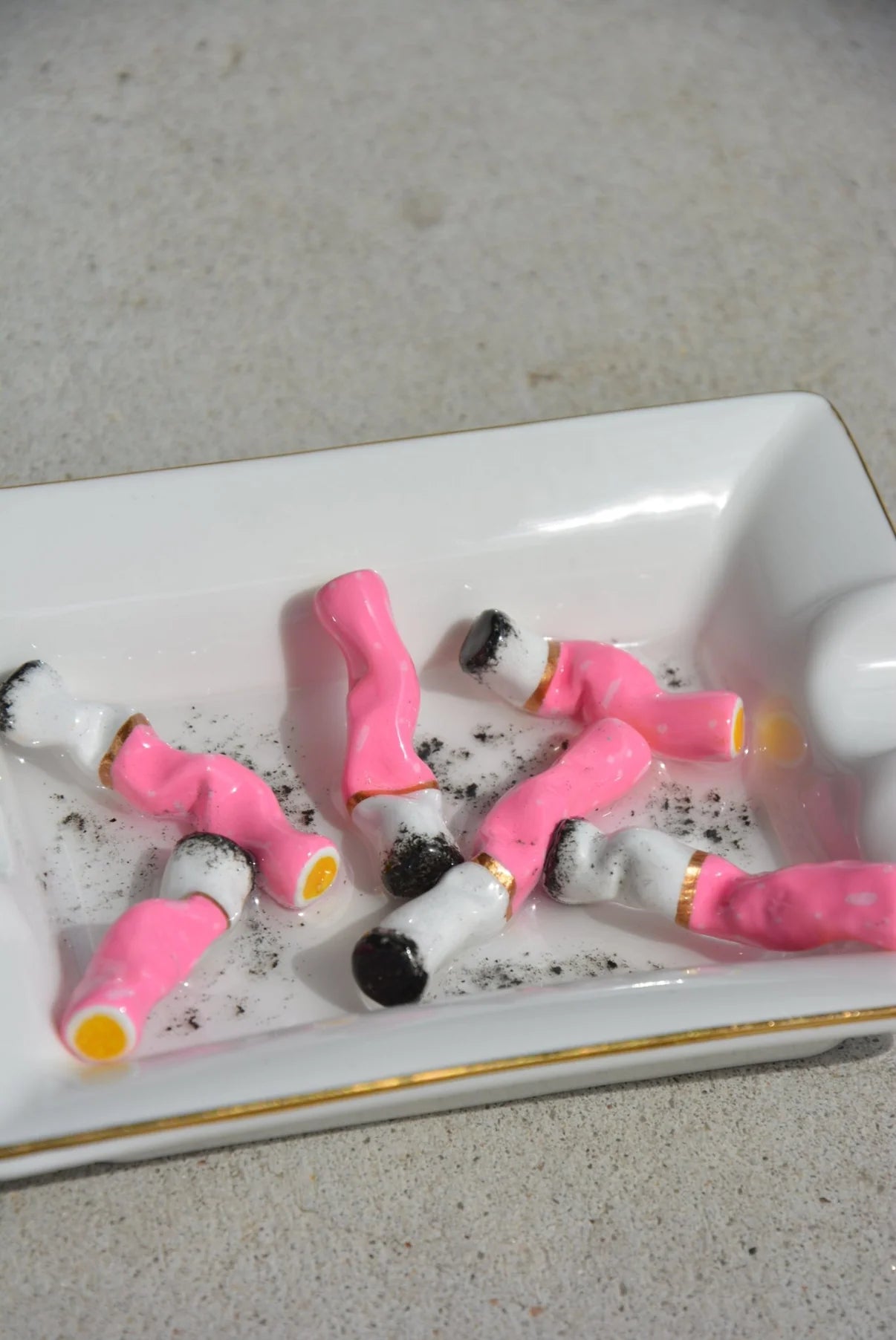 House of Savage Pink Puffs Ashtray