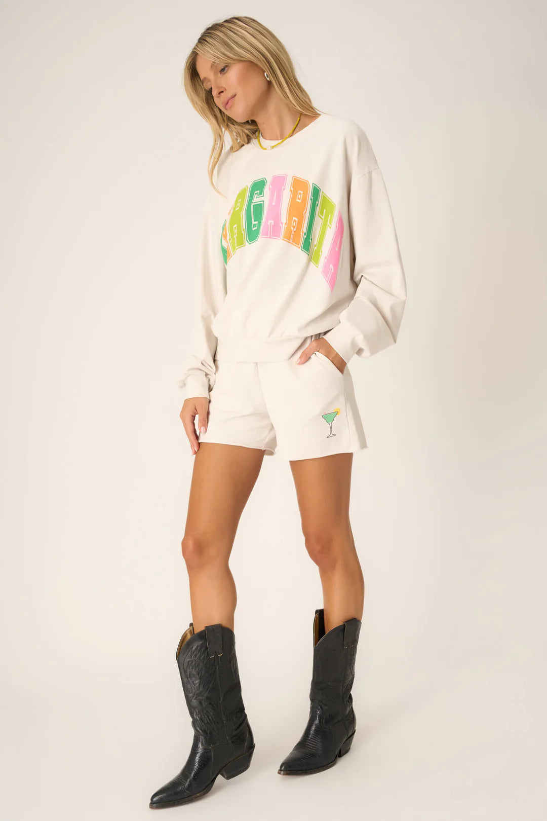 Project Social T Margarita Sweatshirt Vintage White