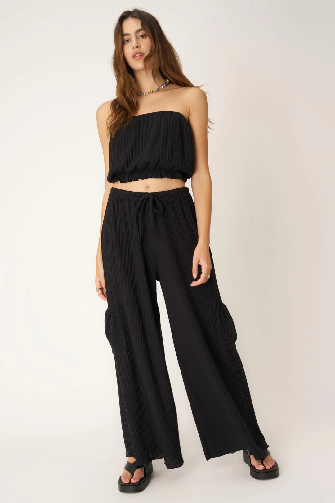 Project Social T Never Better Textured Bubble Tube Top