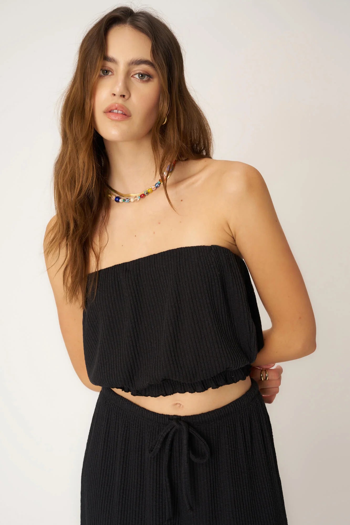 Project Social T Never Better Textured Bubble Tube Top