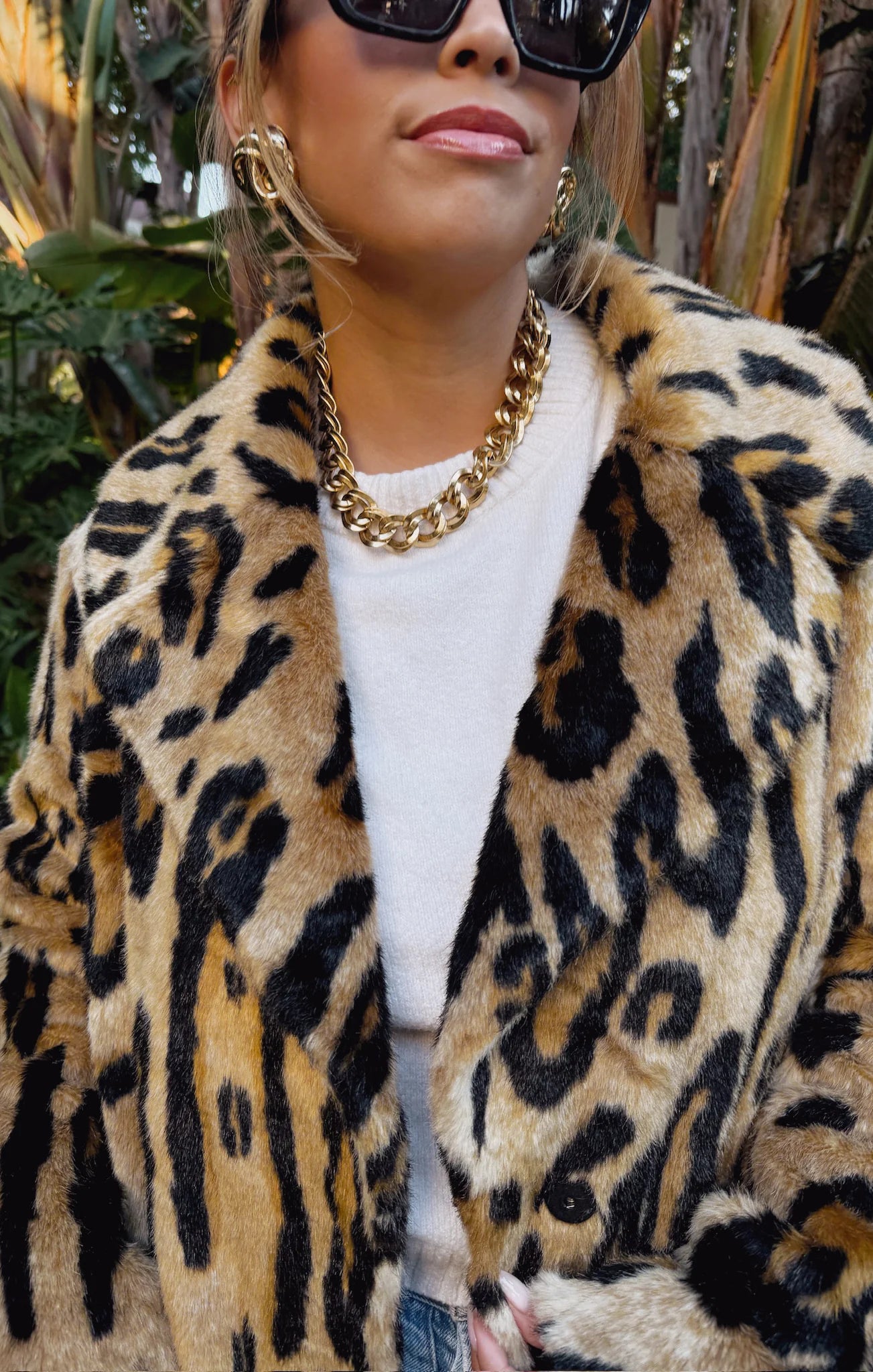 Show Me Your Mumu Miss Cindy Overcoat Feline Faux Fur
