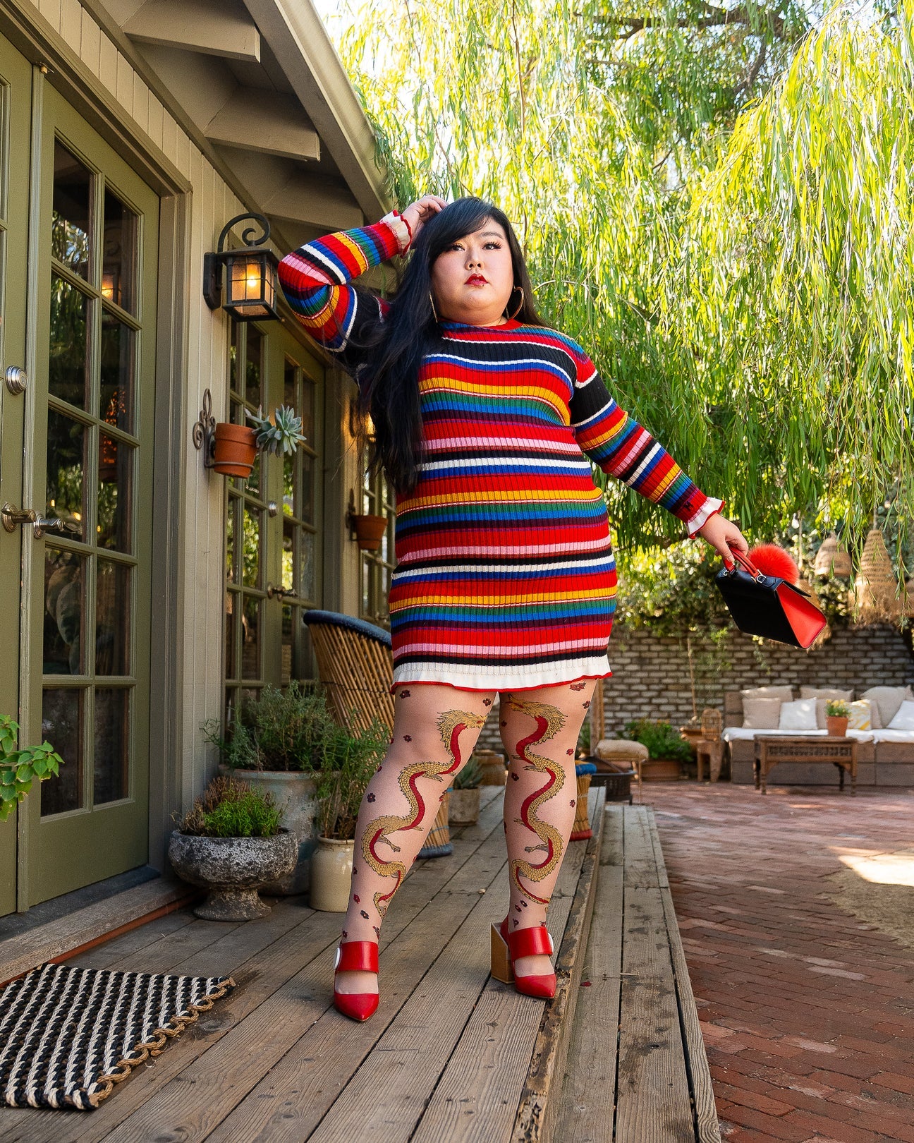 Sock Candy Year of The Dragon Sheer Tights