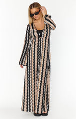 Show Me Your Mumu Vacay Coverup Neutral Groovy Knit