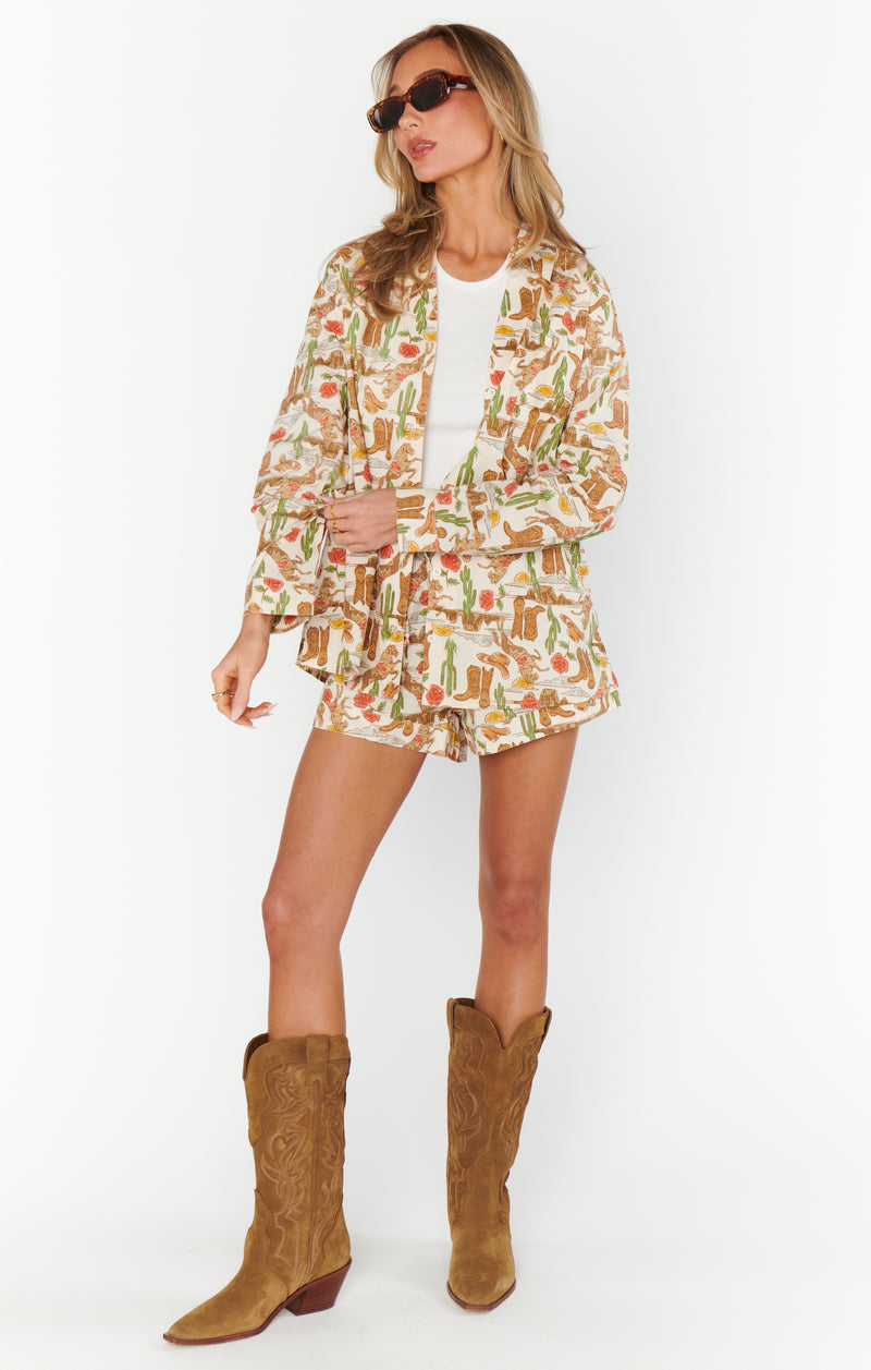 Show Me Your Mumu Early Riser PJ Set Rodeo Escape