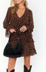 Show Me Your Mumu Fleetwood Mini Dress Leopard Latte