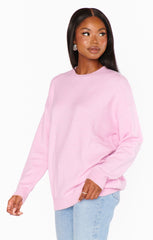 Show Me Your Mumu Feel Good Sweater Mauve Pink Knit