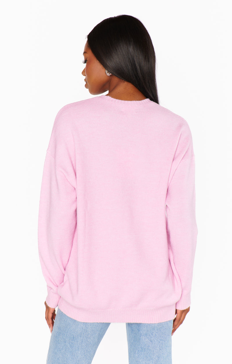 Show Me Your Mumu Feel Good Sweater Mauve Pink Knit