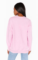 Show Me Your Mumu Feel Good Sweater Mauve Pink Knit