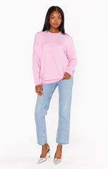 Show Me Your Mumu Feel Good Sweater Mauve Pink Knit