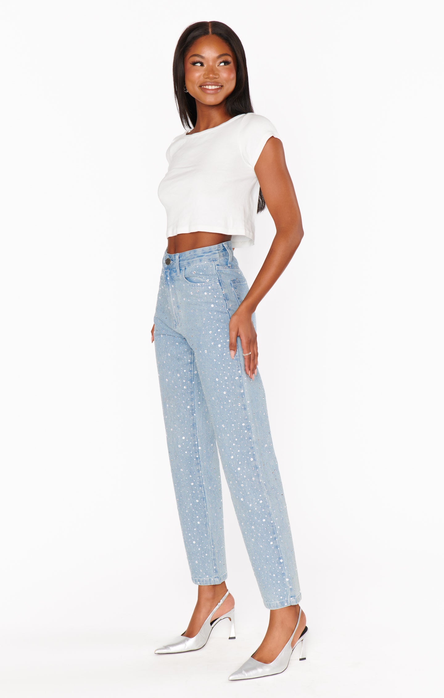 Show Me Your Mumu Icon Jeans Embellished Indigo