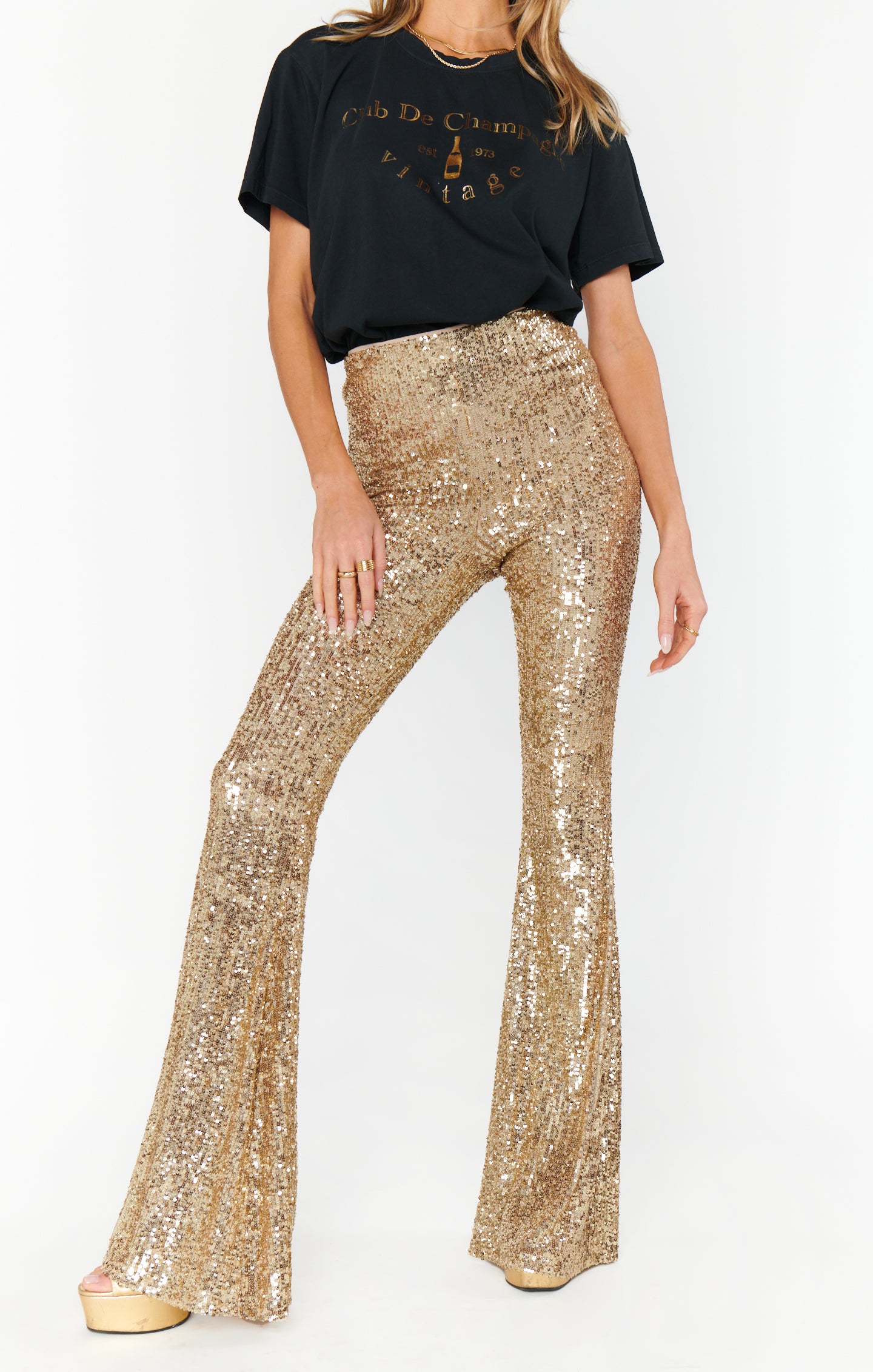 Show Me Your Mumu Mercury Bells Golden Girl Sequin