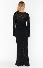 Show Me Your Mumu Anjelica Maxi Dress Black Lace