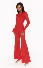 Show Me Your Mumu Bowie Bells Radiant Red Lace