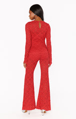 Show Me Your Mumu Bowie Bells Radiant Red Lace