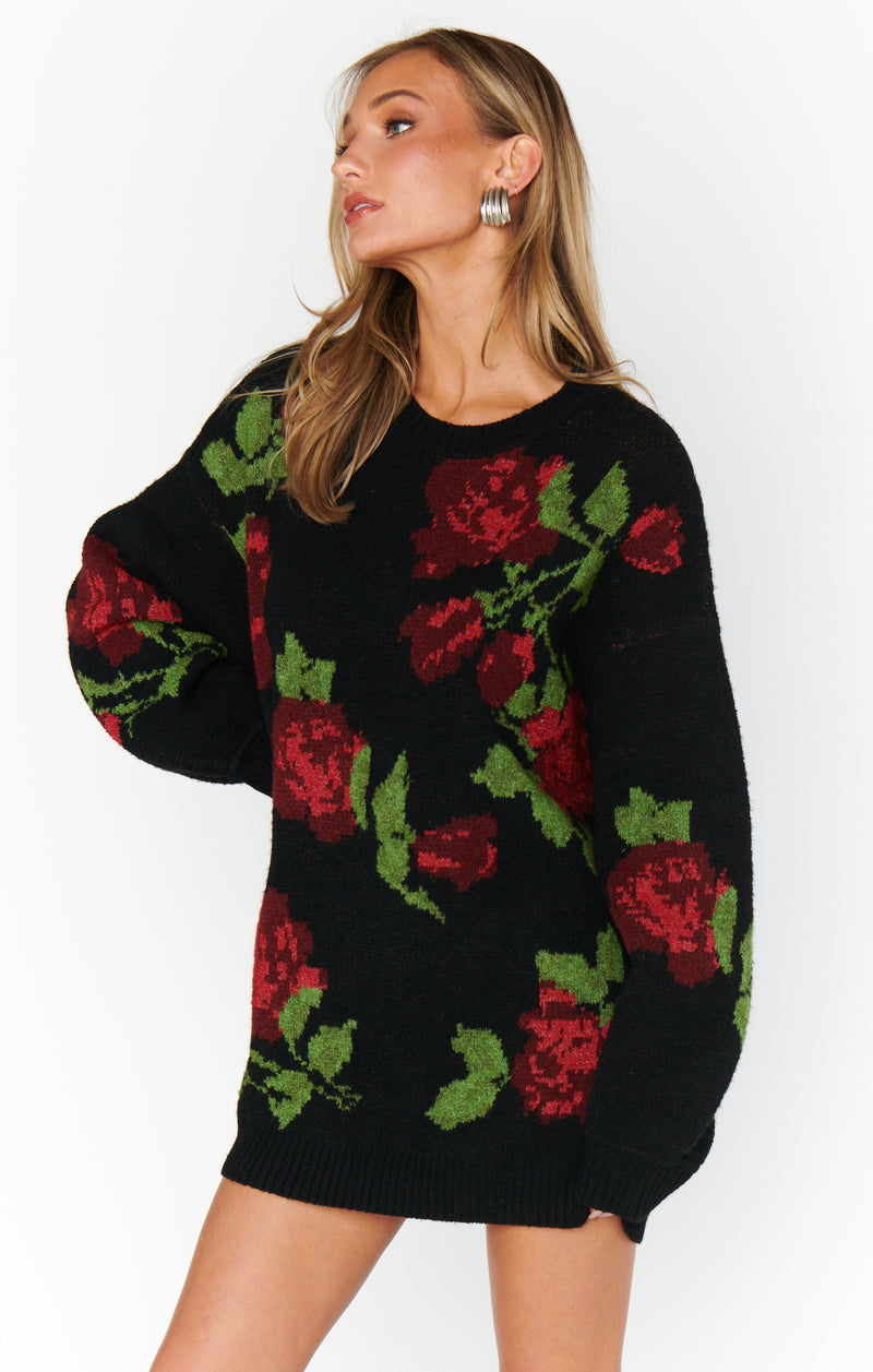 Show Me Your Mumu Summit Sweater Send Me Roses Knit