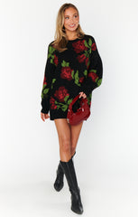 Show Me Your Mumu Summit Sweater Send Me Roses Knit