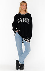 Show Me Your Mumu Adventure Sweater Paris Graphic Knit