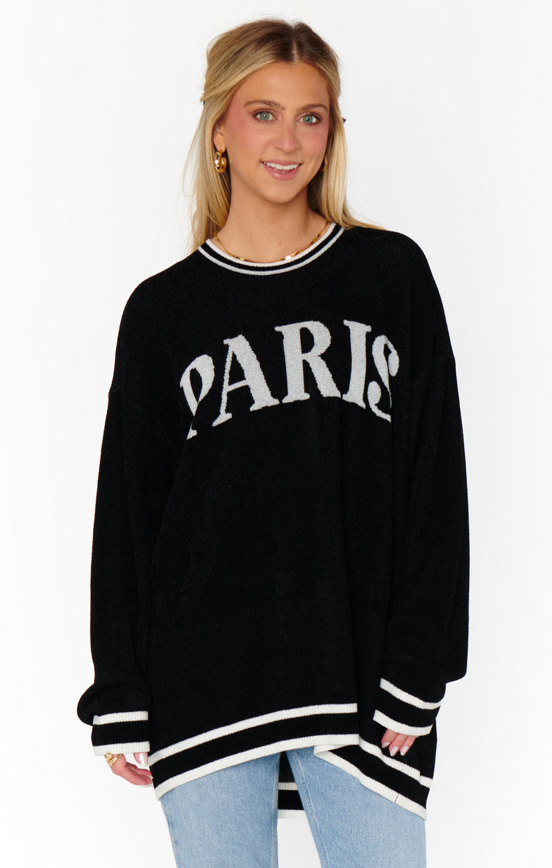 Show Me Your Mumu Adventure Sweater Paris Graphic Knit