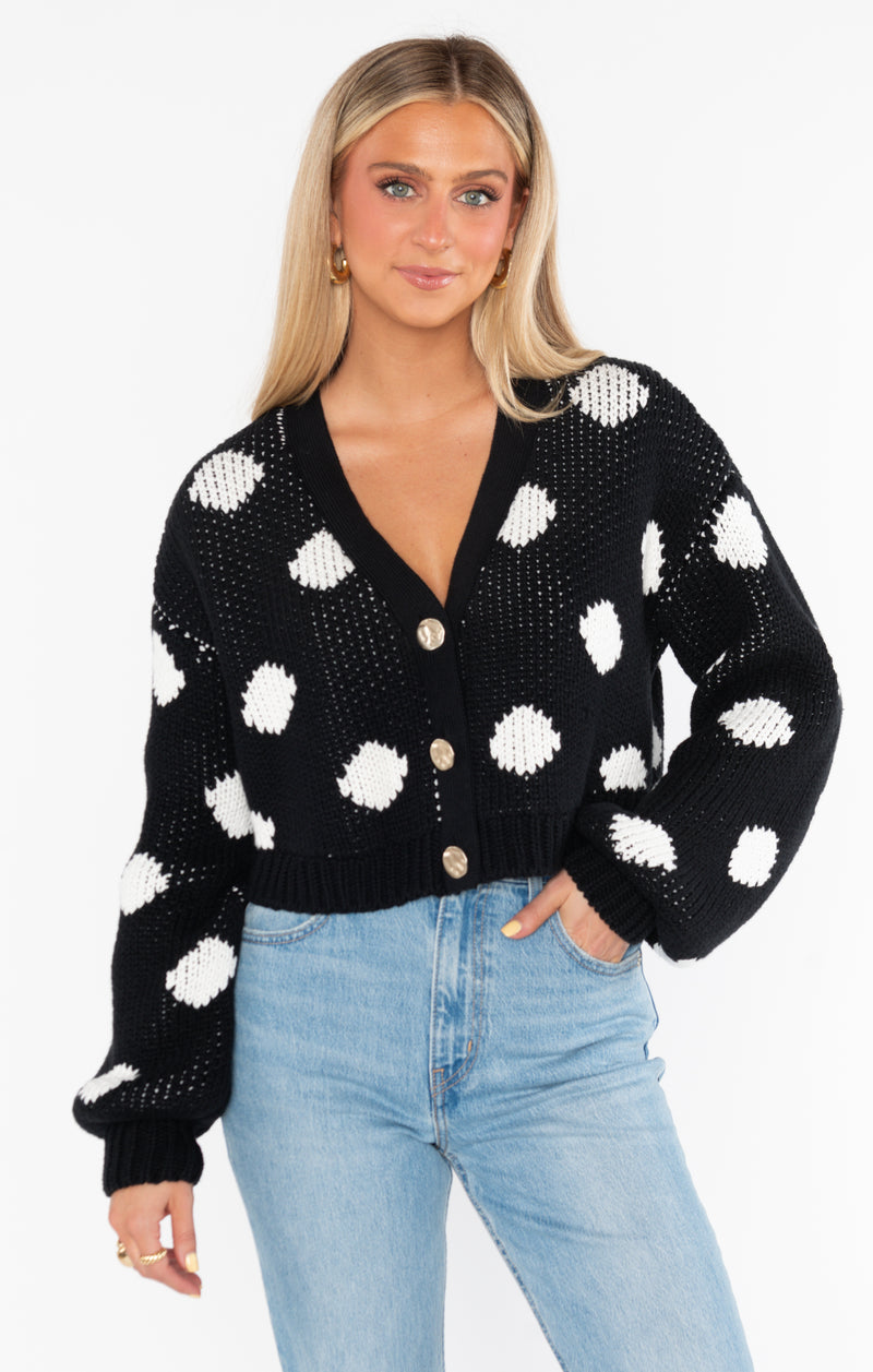 Show Me Your Mumu Clemmie Cardi Polka Dot Knit