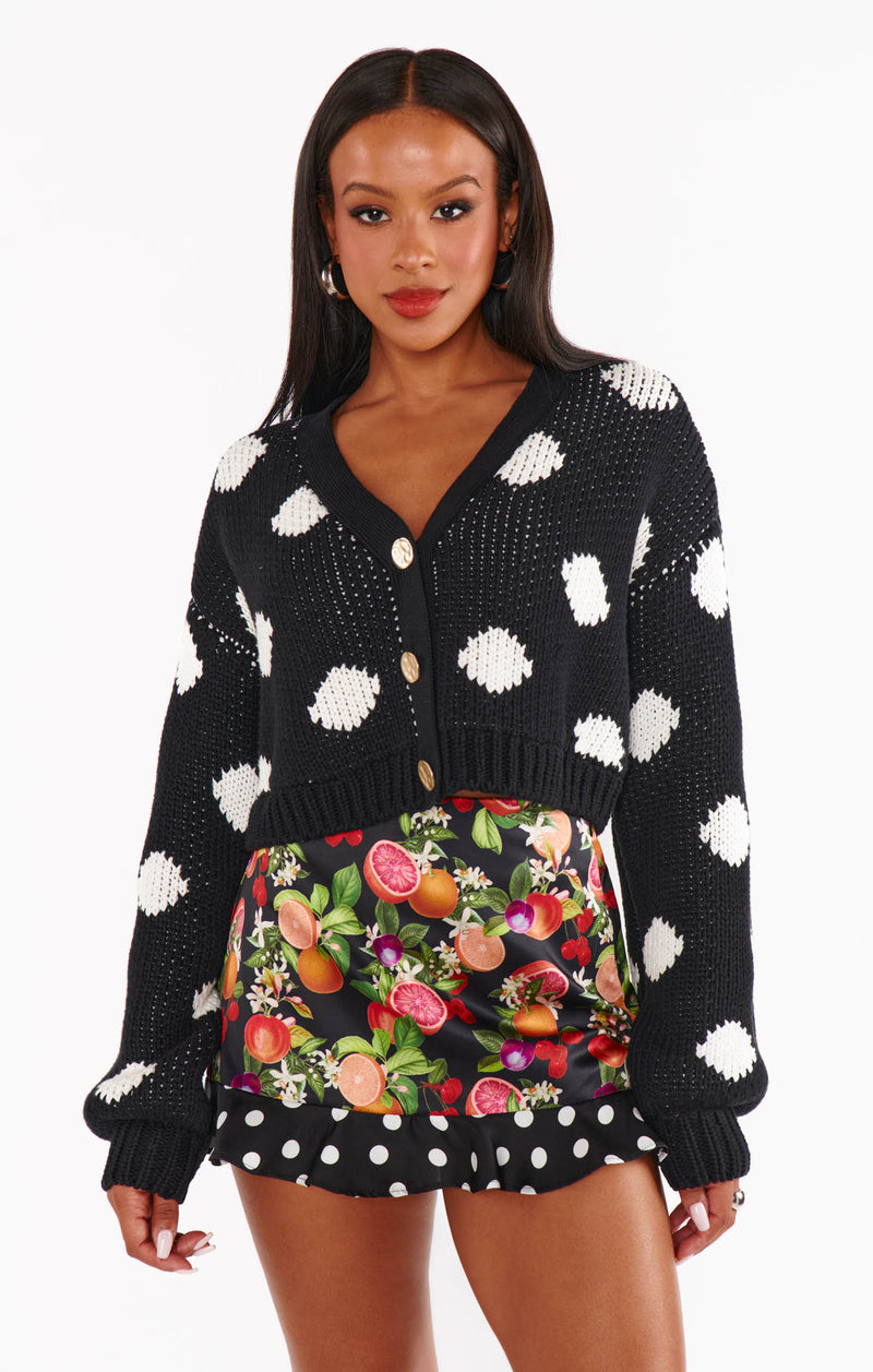 Show Me Your Mumu Clemmie Cardi Polka Dot Knit