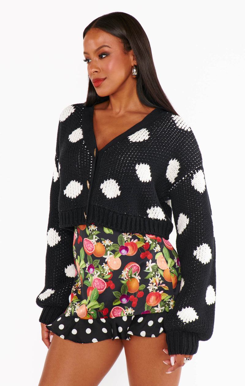 Show Me Your Mumu Clemmie Cardi Polka Dot Knit