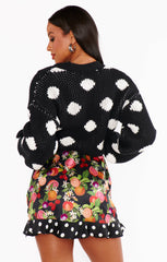 Show Me Your Mumu Clemmie Cardi Polka Dot Knit