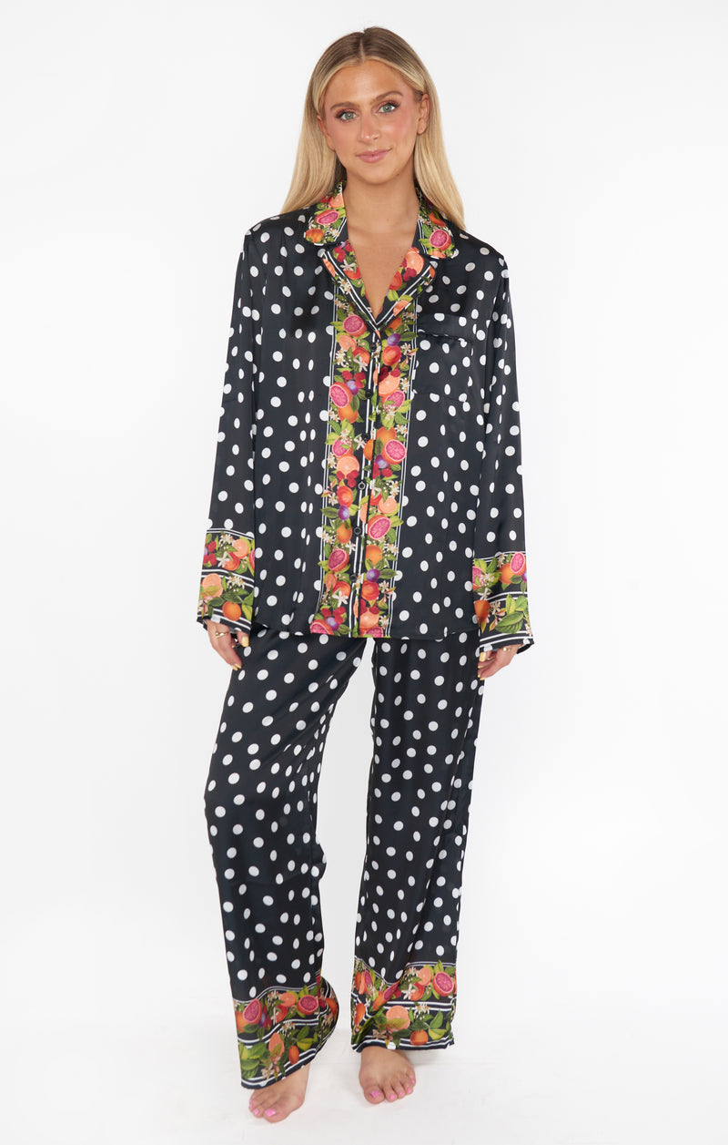 Show Me Your Mumu Classic PJ Set Tropical Sangria Silky