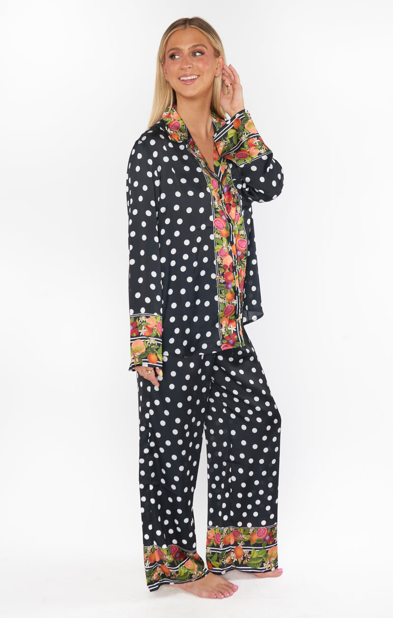 Show Me Your Mumu Classic PJ Set Tropical Sangria Silky