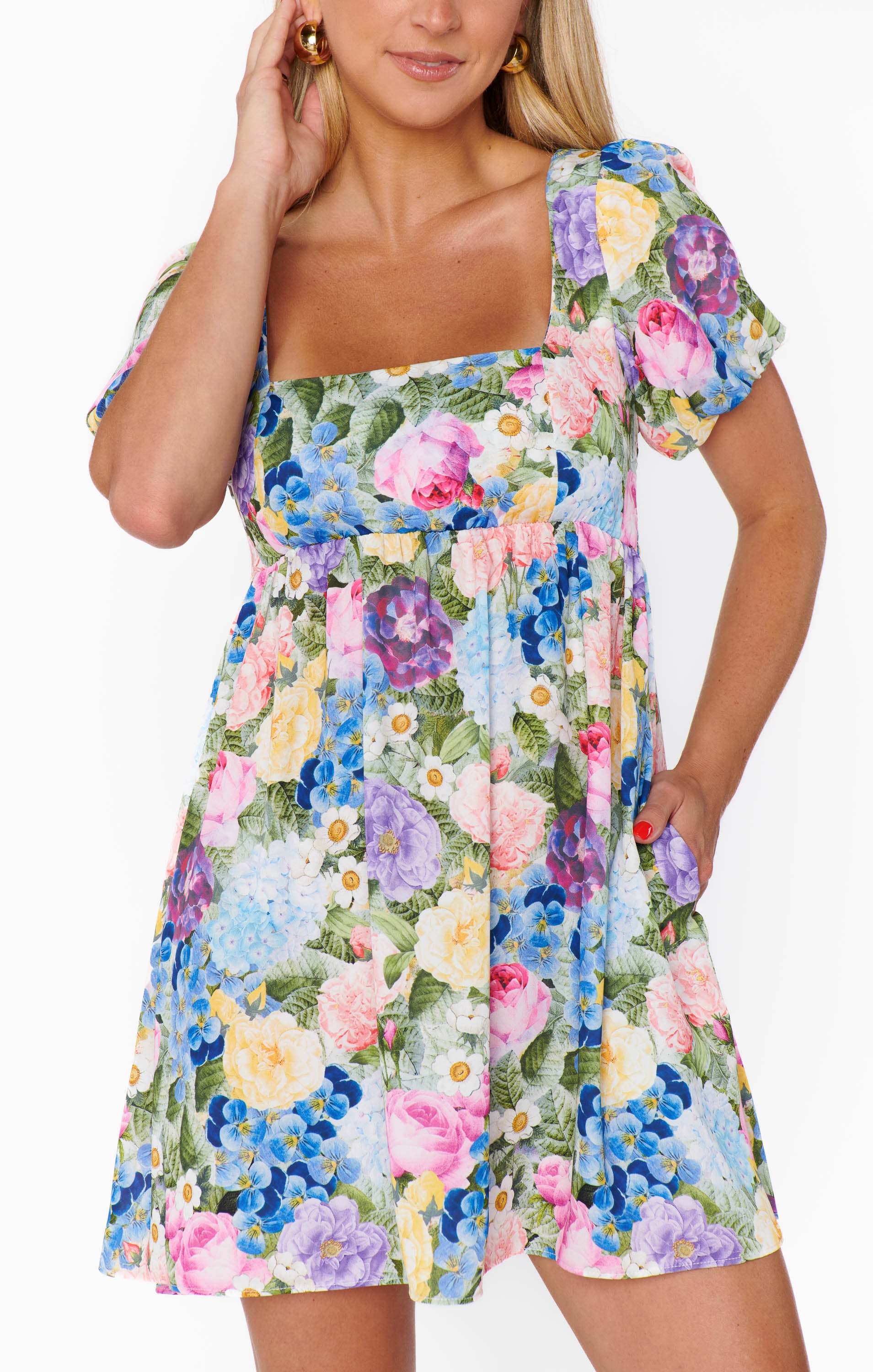 Show Me Your Mumu Smitten Babydoll Dress Flower Shop