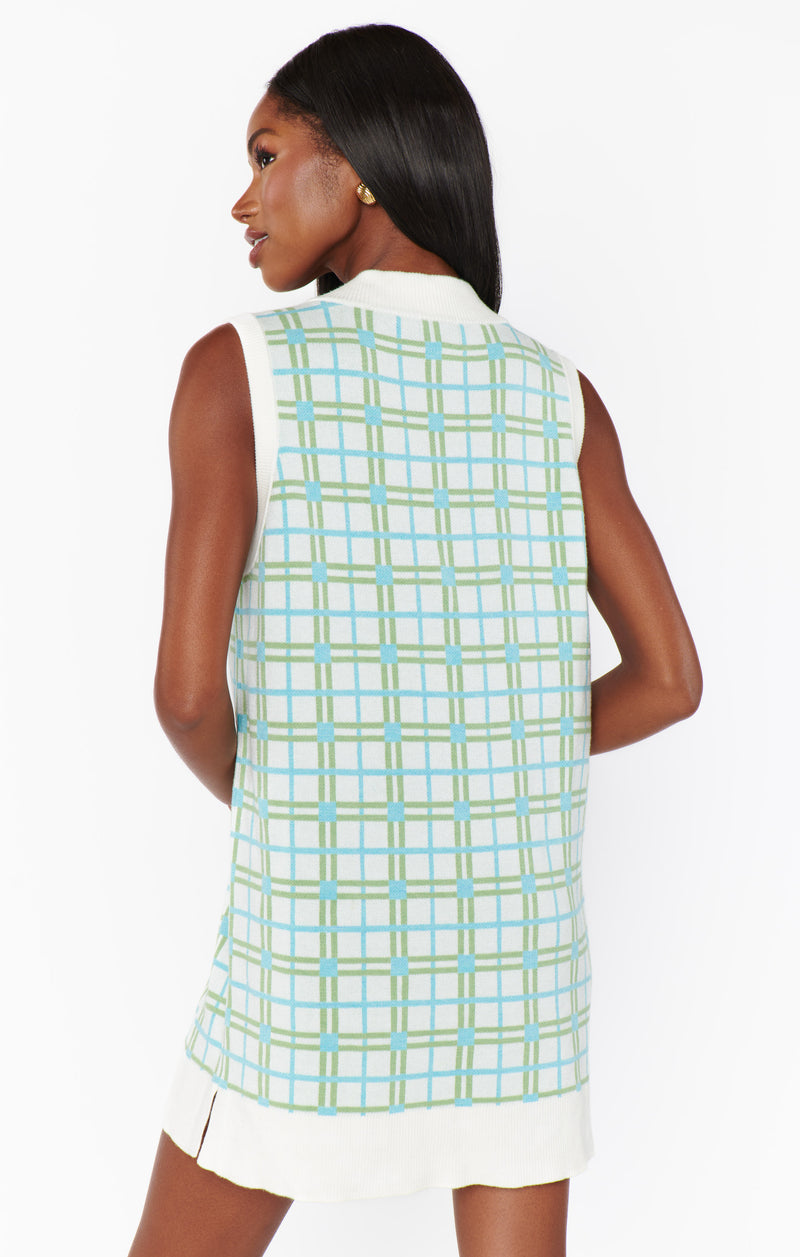 Show Me Your Mumu Hartford Tank Sweater Dress On The Green Plaid Knit*FEBRUARY PRE-ORDER*