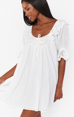 Show Me Your Mumu Toulouse Dress White Eyelet