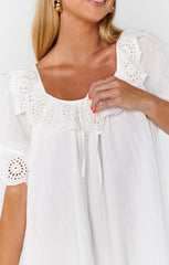 Show Me Your Mumu Toulouse Dress White Eyelet