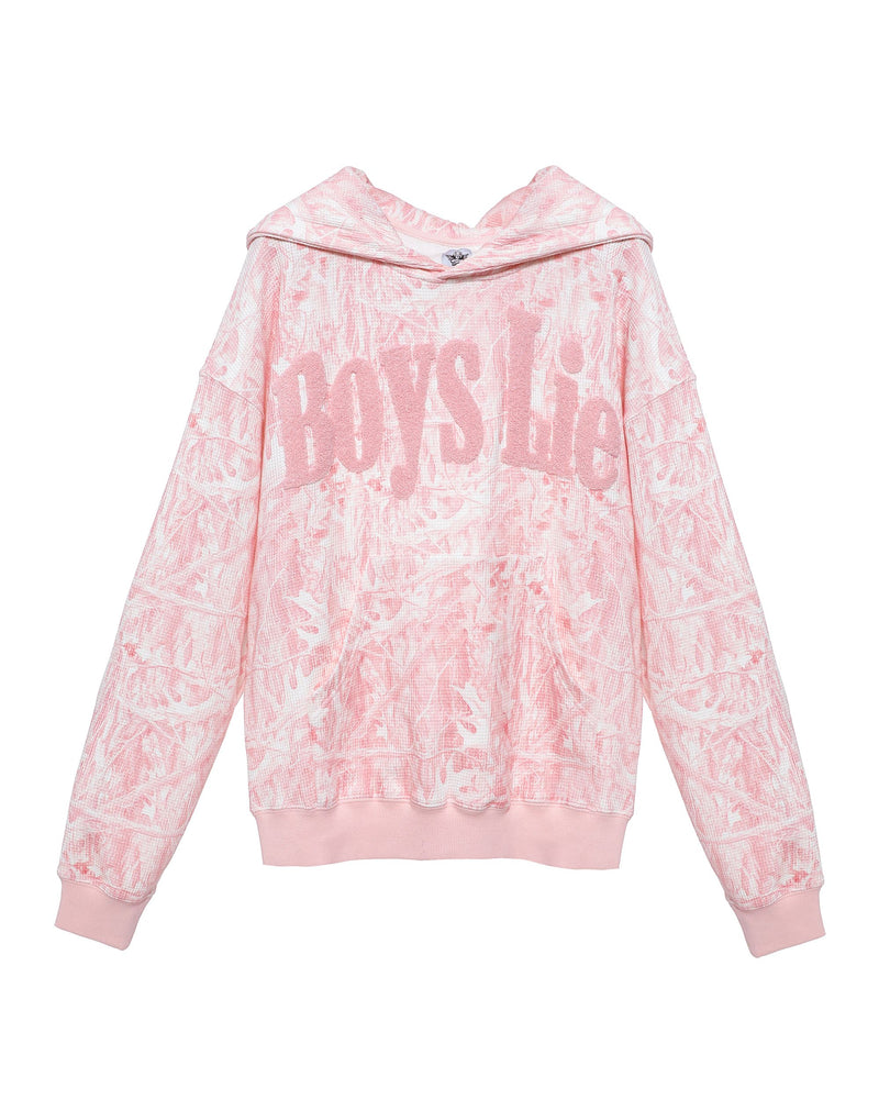 Boys Lie Pink Manhunt Racer Hoodie