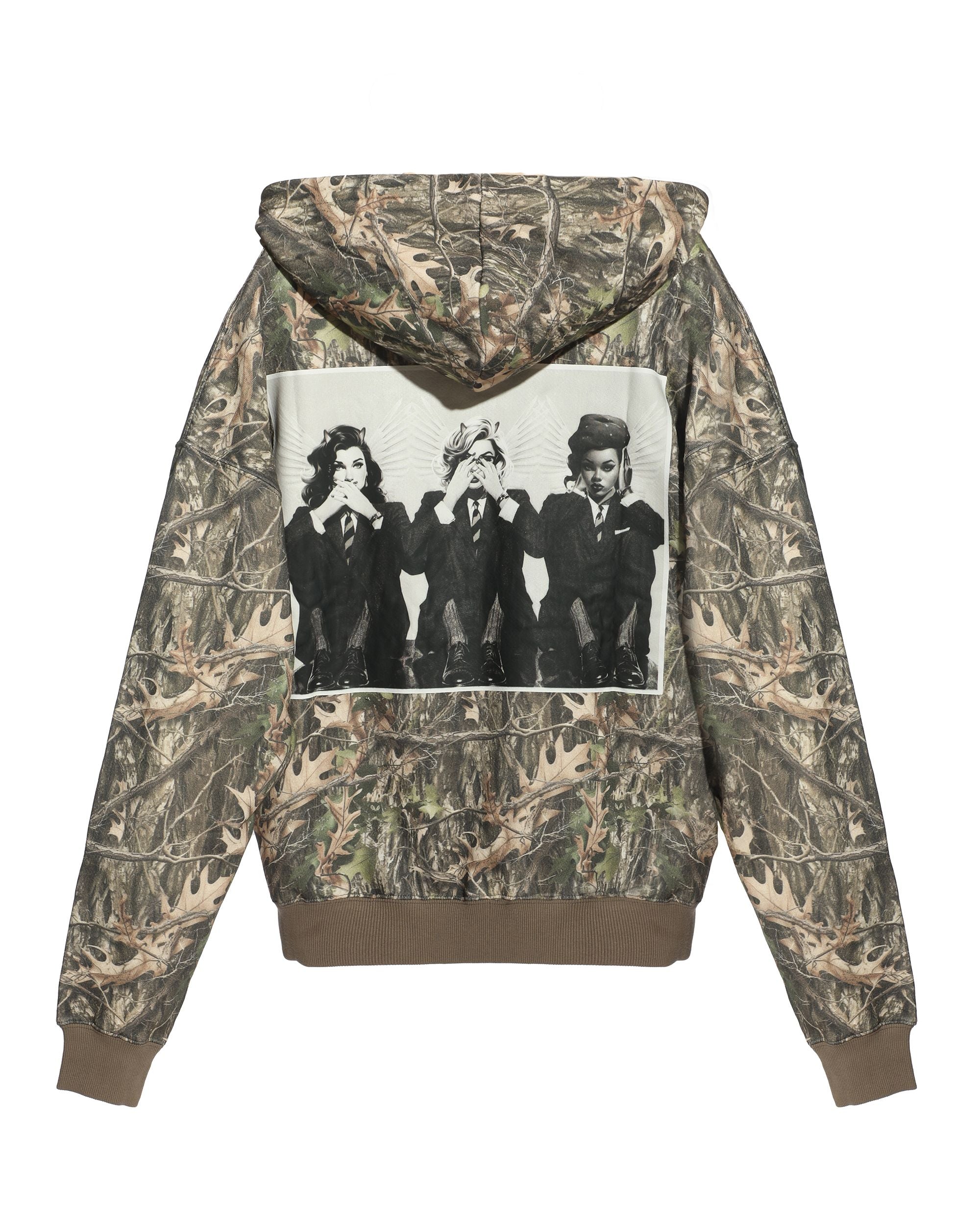 Boys Lie Manhunt Racer Hoodie Camo