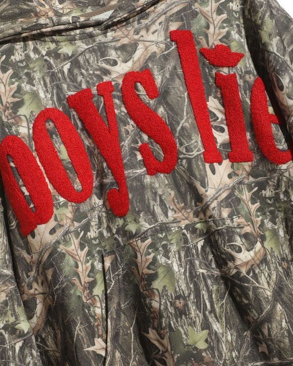 Boys Lie Manhunt Racer Hoodie Camo