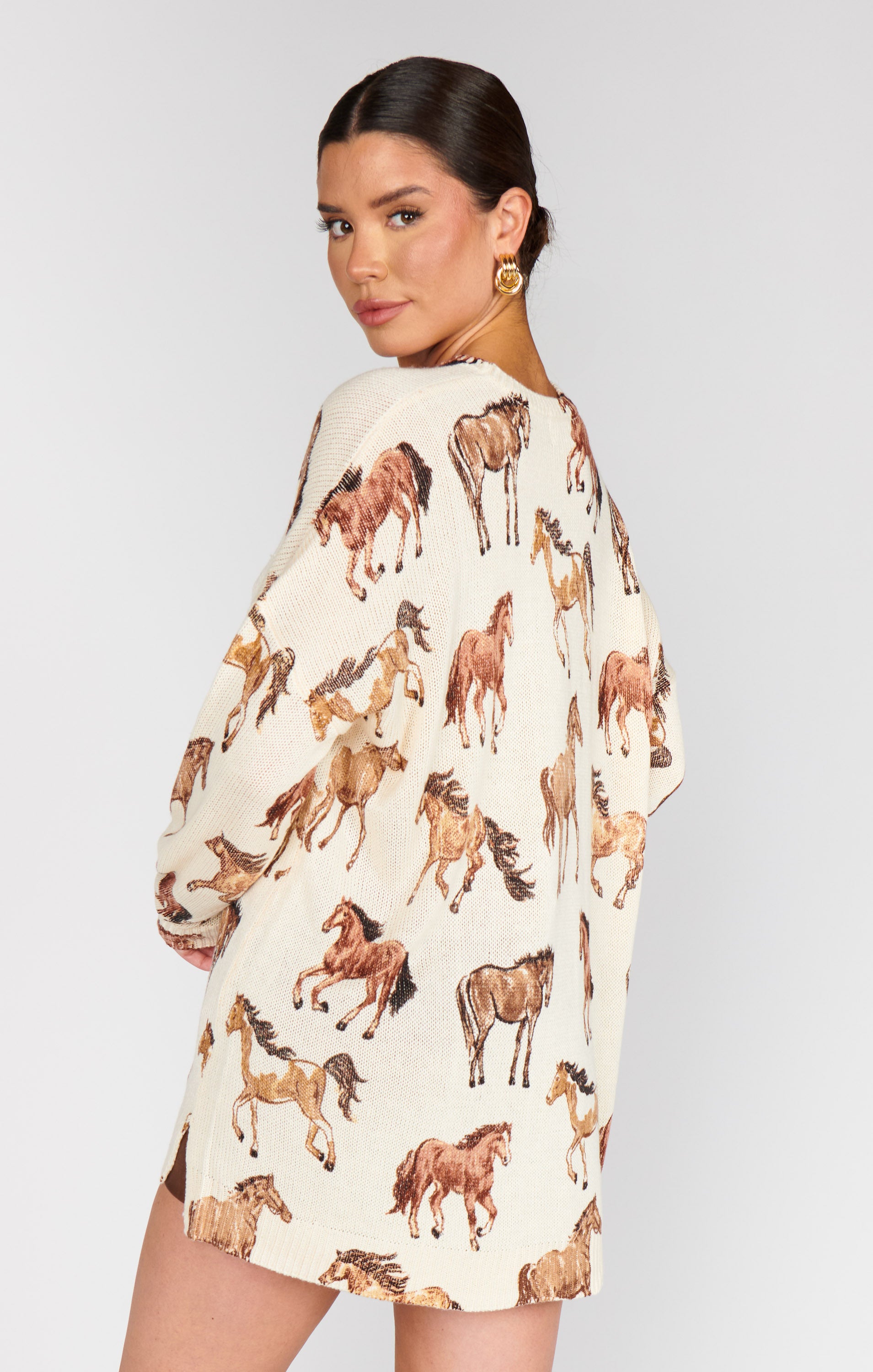 Show Me Your Mumu Bonfire Sweater Wild Horses Knit