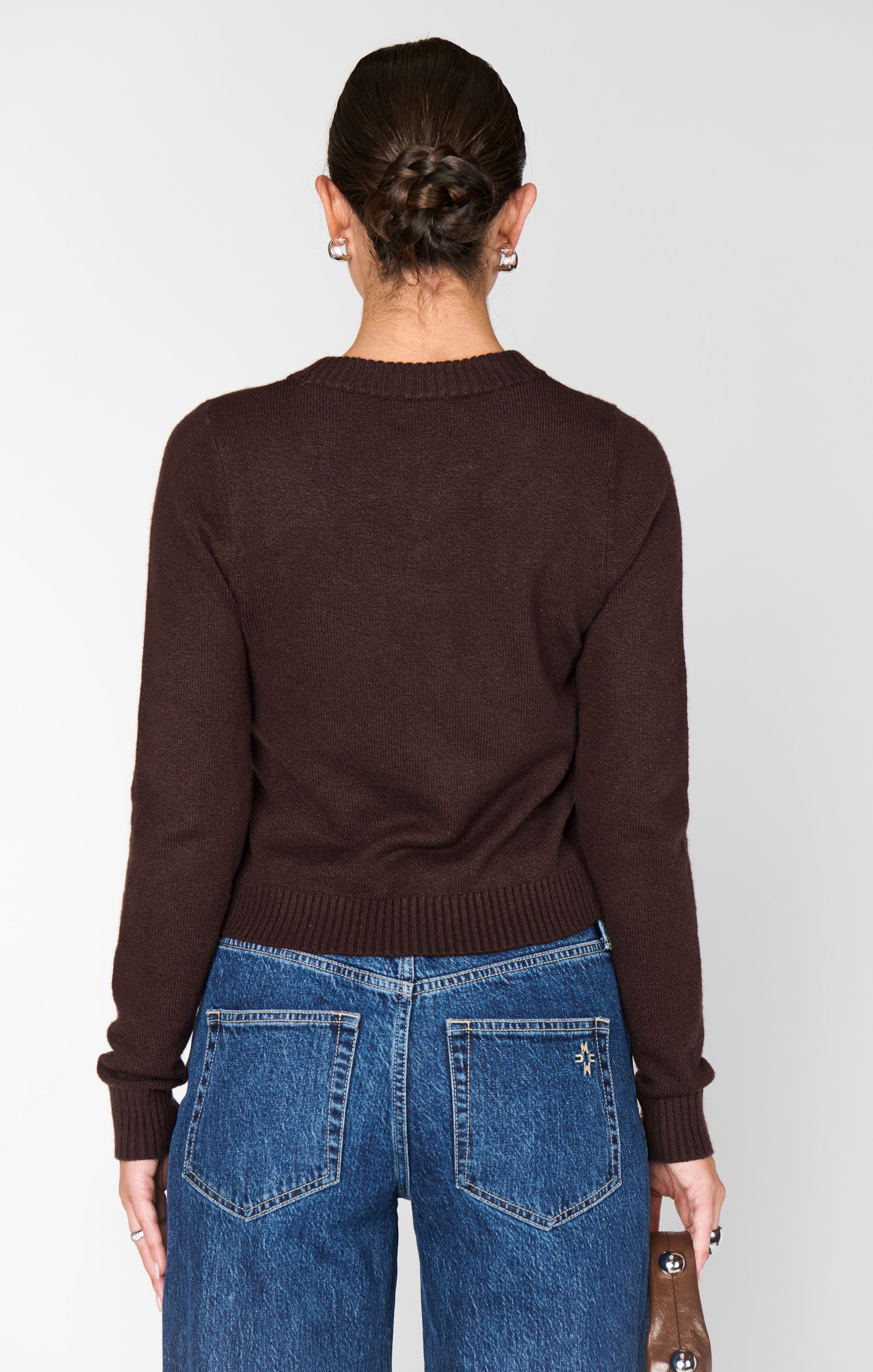 Show Me Your Mumu Tuck in Sweater Mocha Knit