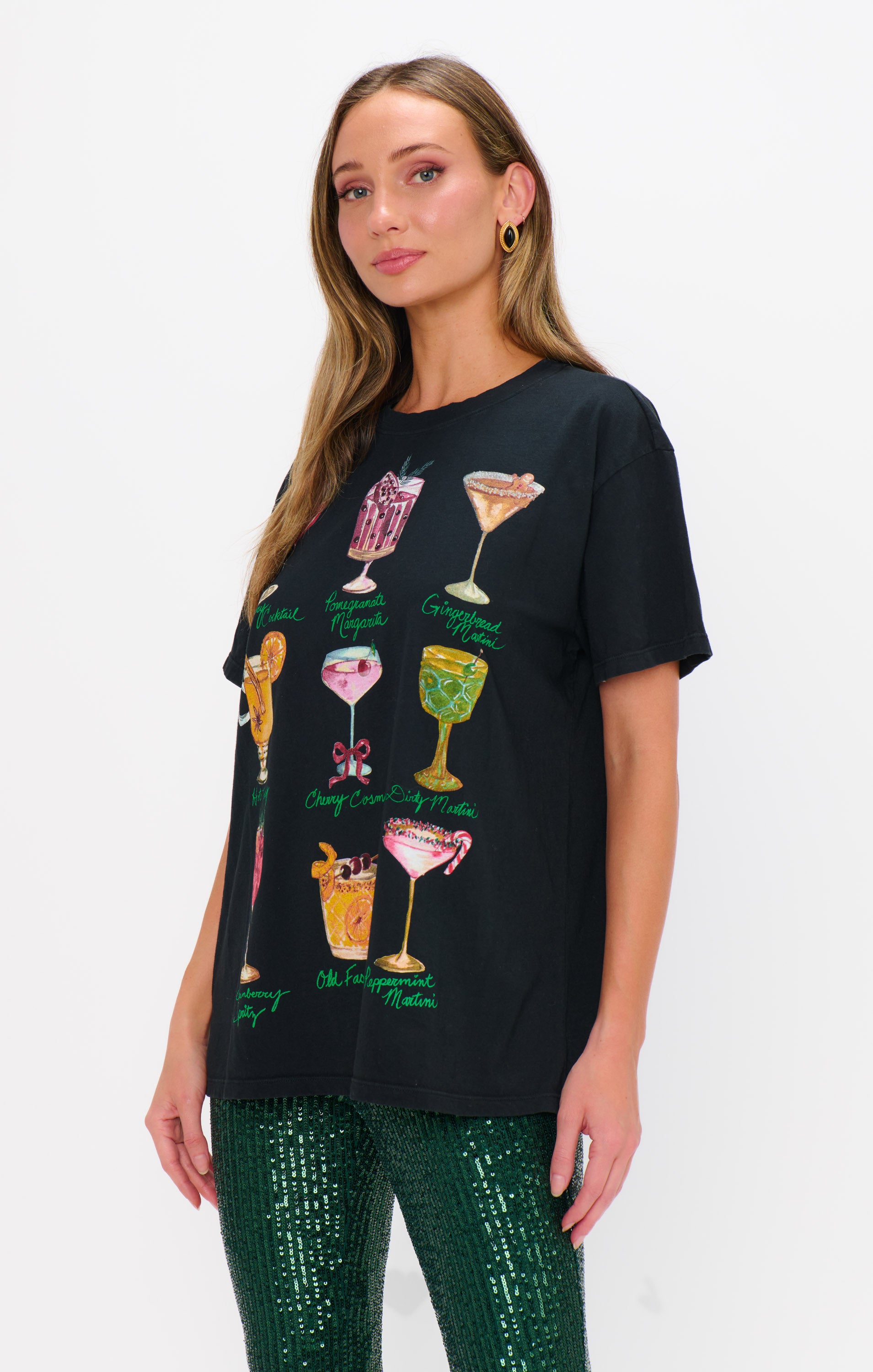 Show Me Your Mumu Travis Tee Cocktails Graphic*OCTOBER PRE-ORDER*
