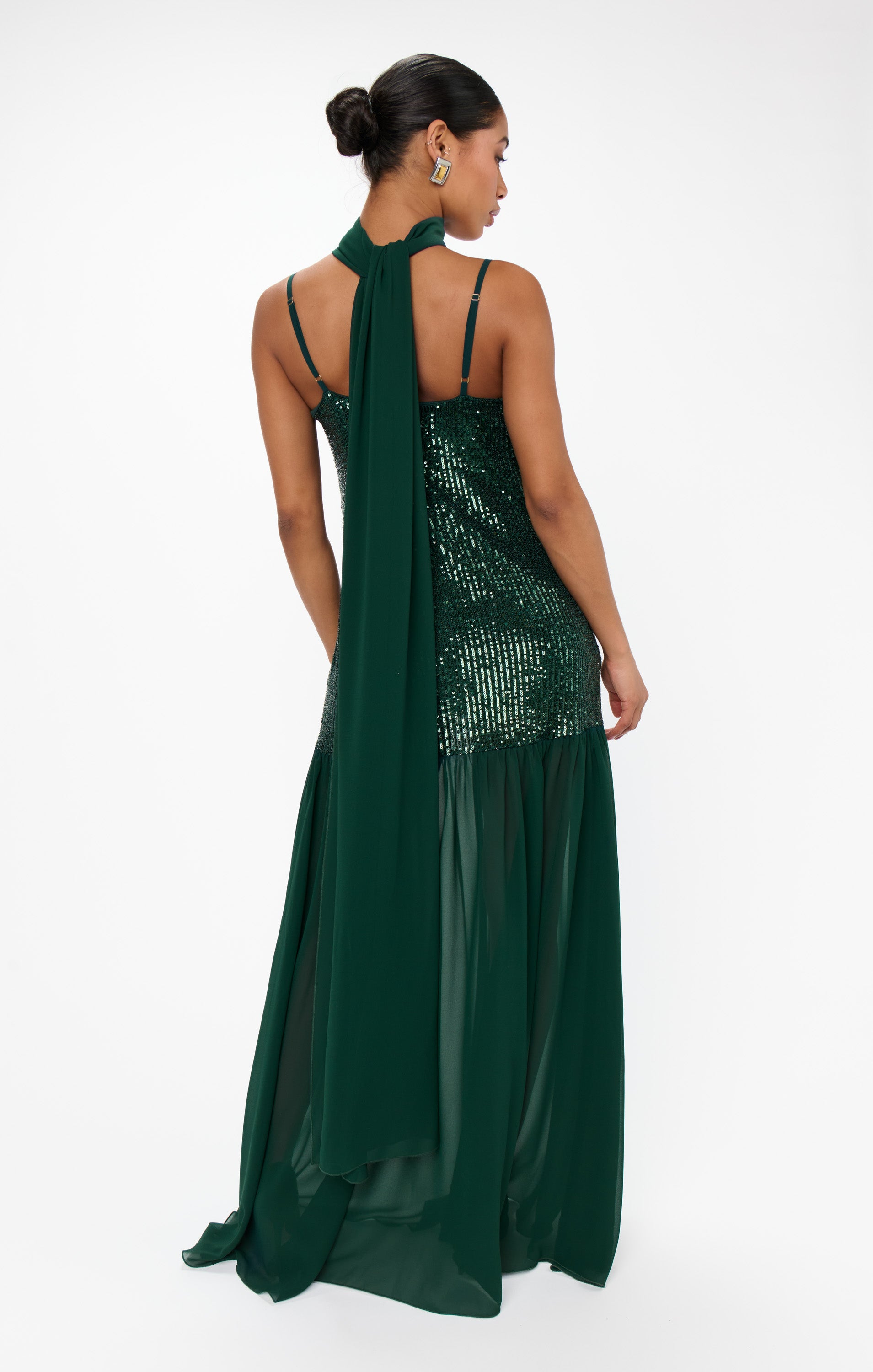 Show Me Your Mumu Dalia Maxi Dress Emerald Sequins*OCTOBER PRE-ORDER*WILL SHIP BY 11/5*