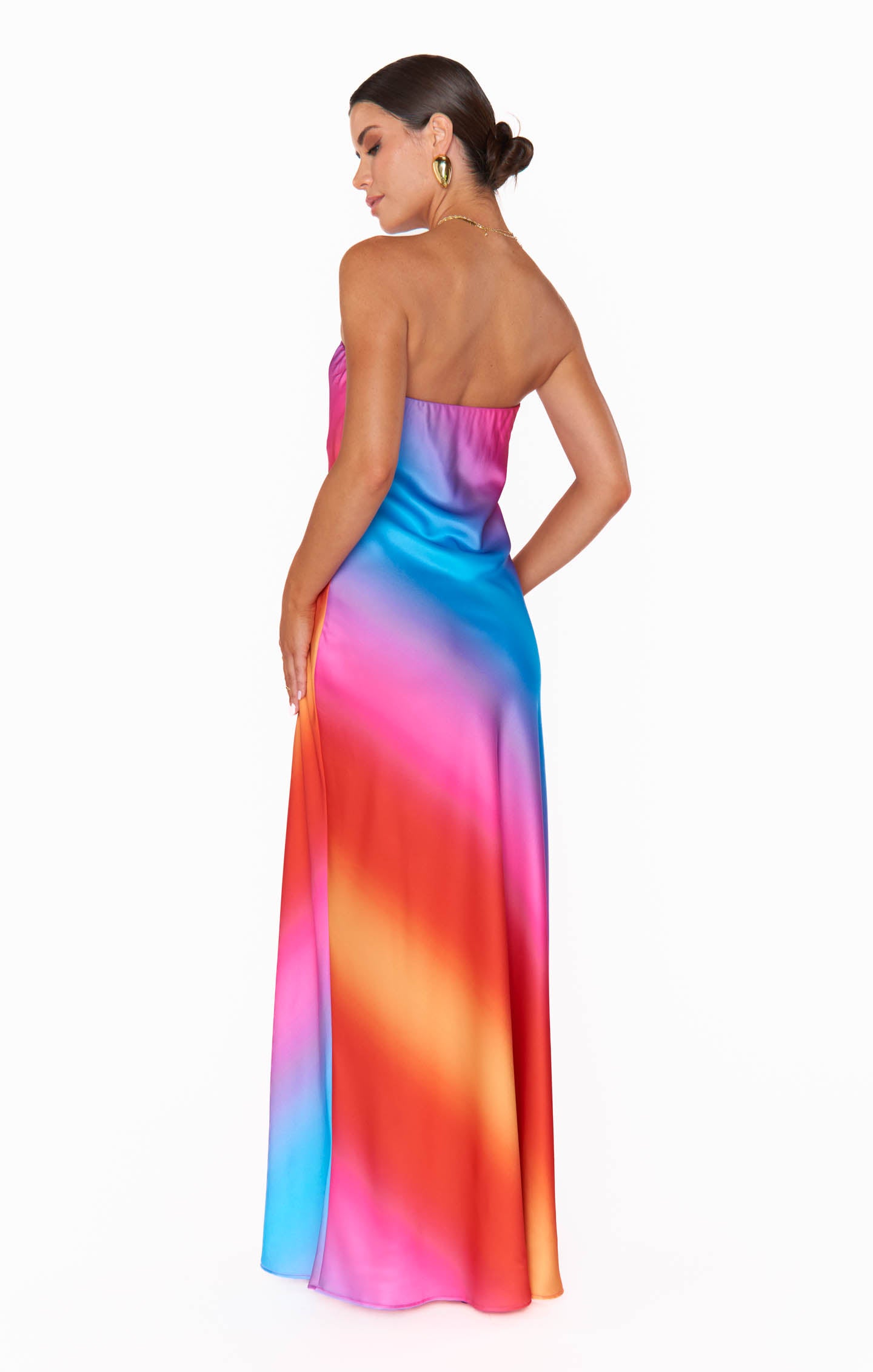 Show me Your Mumu Taylor Tube Dress Sunset Ombre