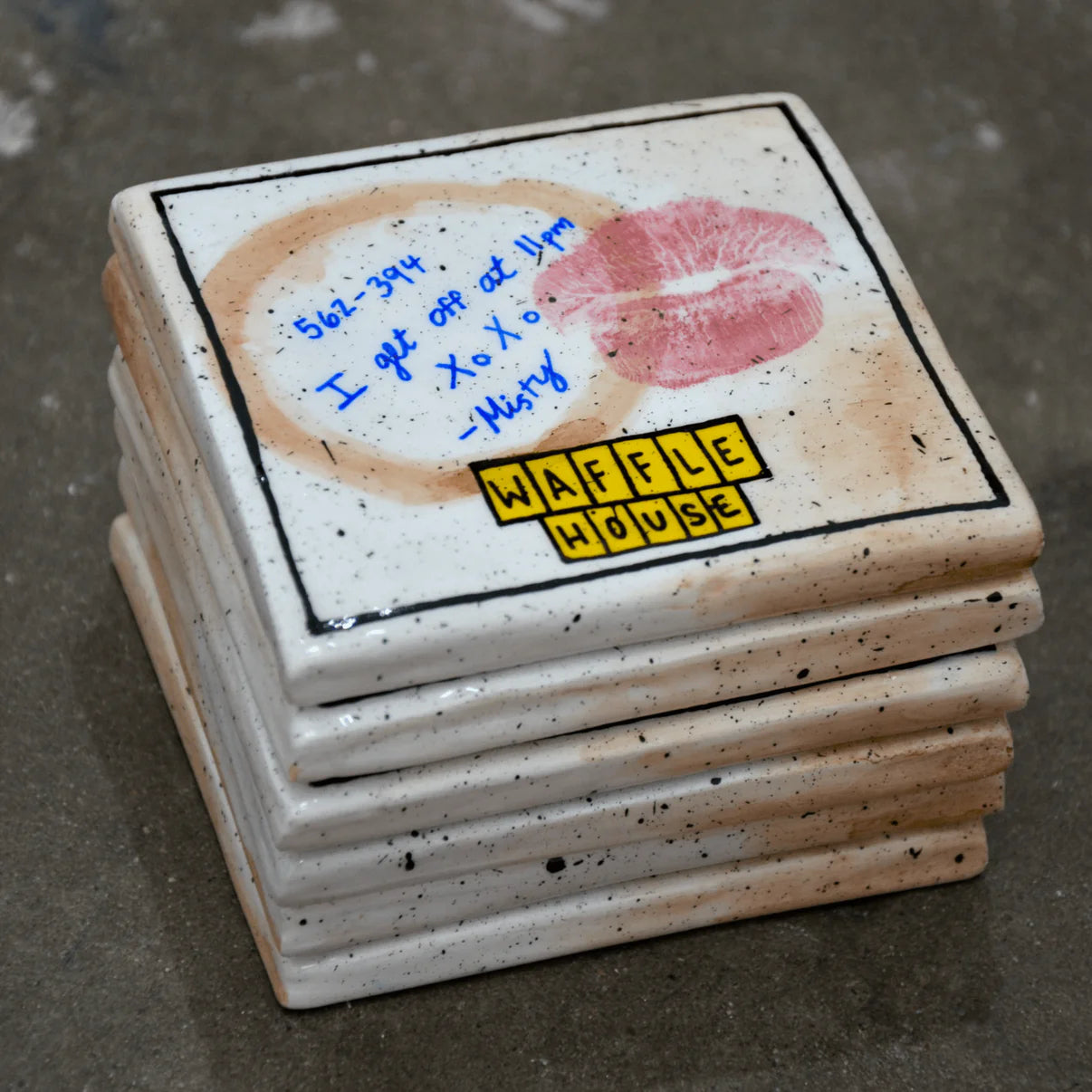 House of Savage Used Diner Napkin Coaster