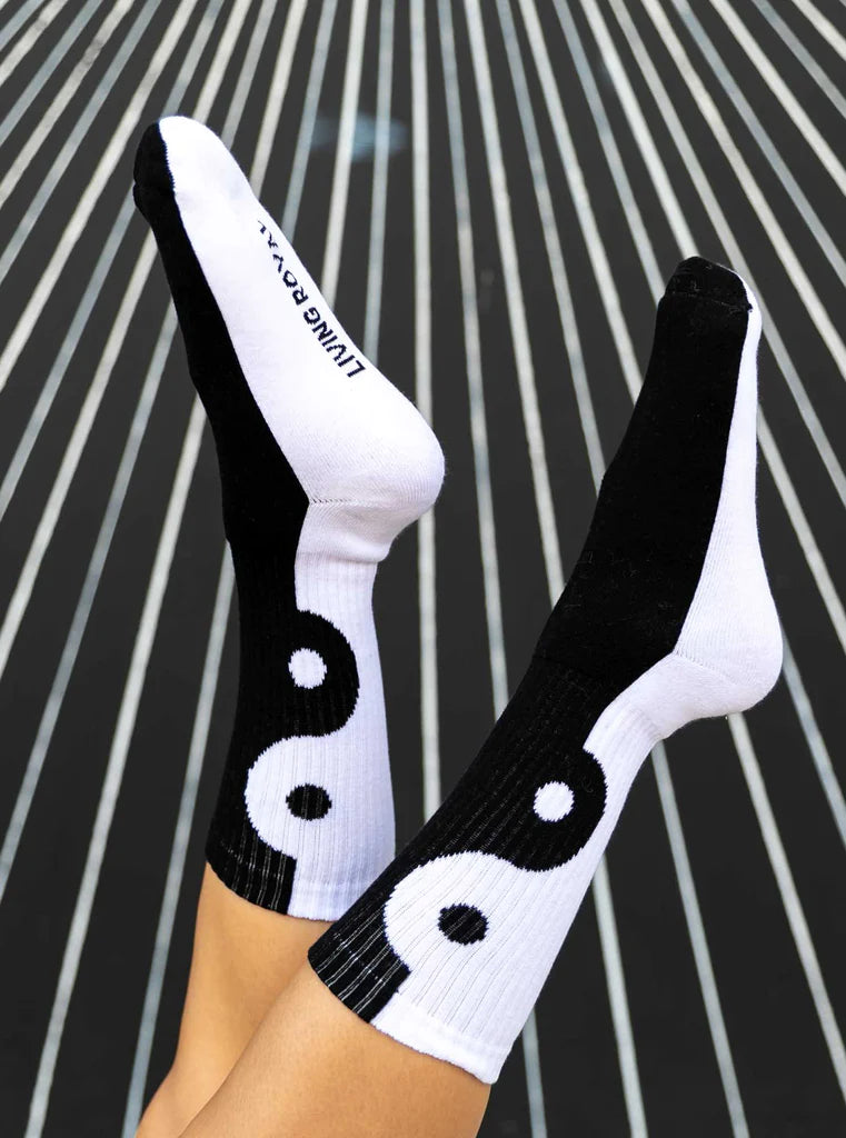 Living Royal Yin Yang Crew Socks