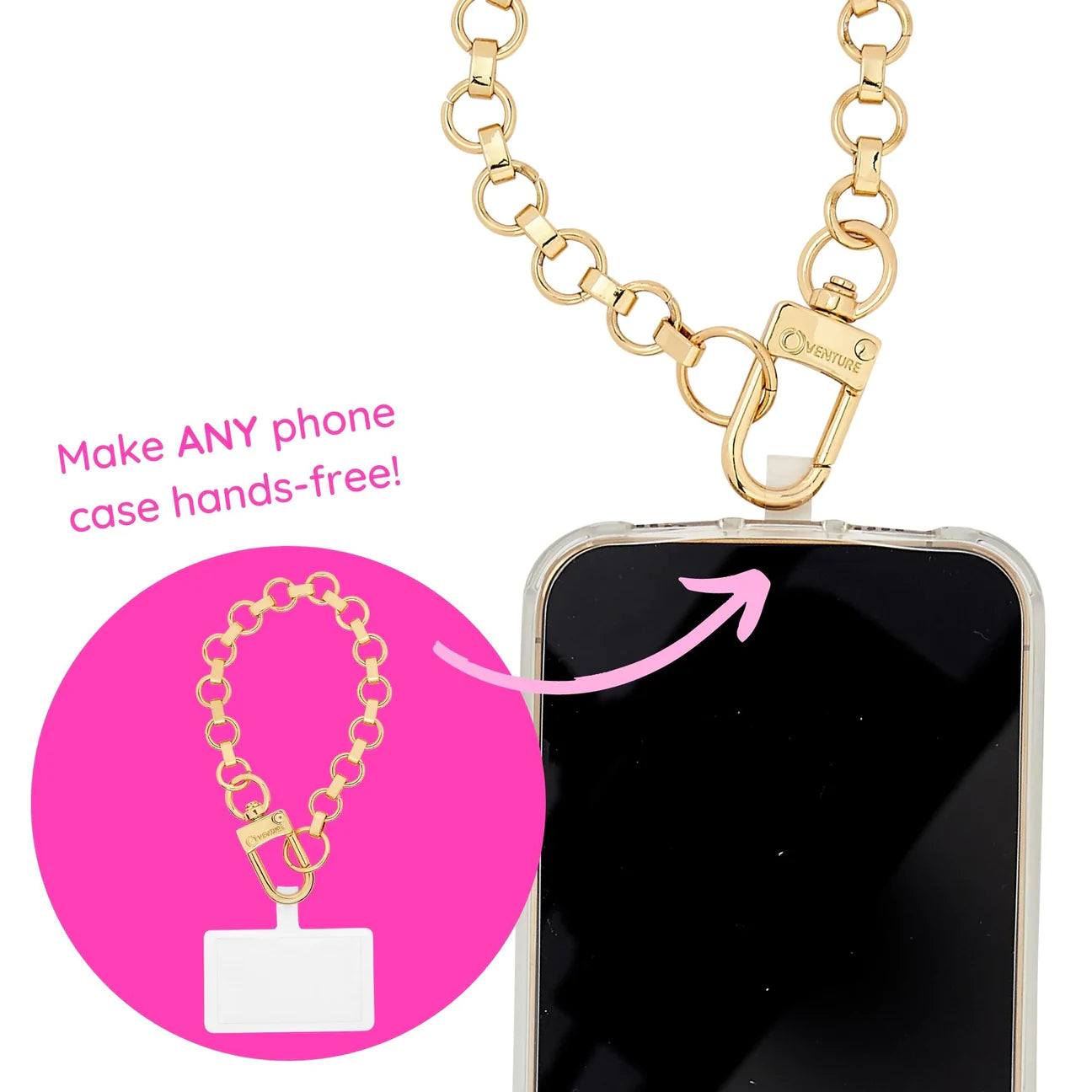 The Hook Me Up™ Chain Wristlet - Gold Rush – Oventure