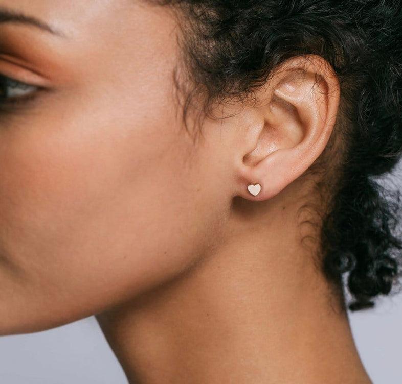 Kris Nations Heart Stud Earrings