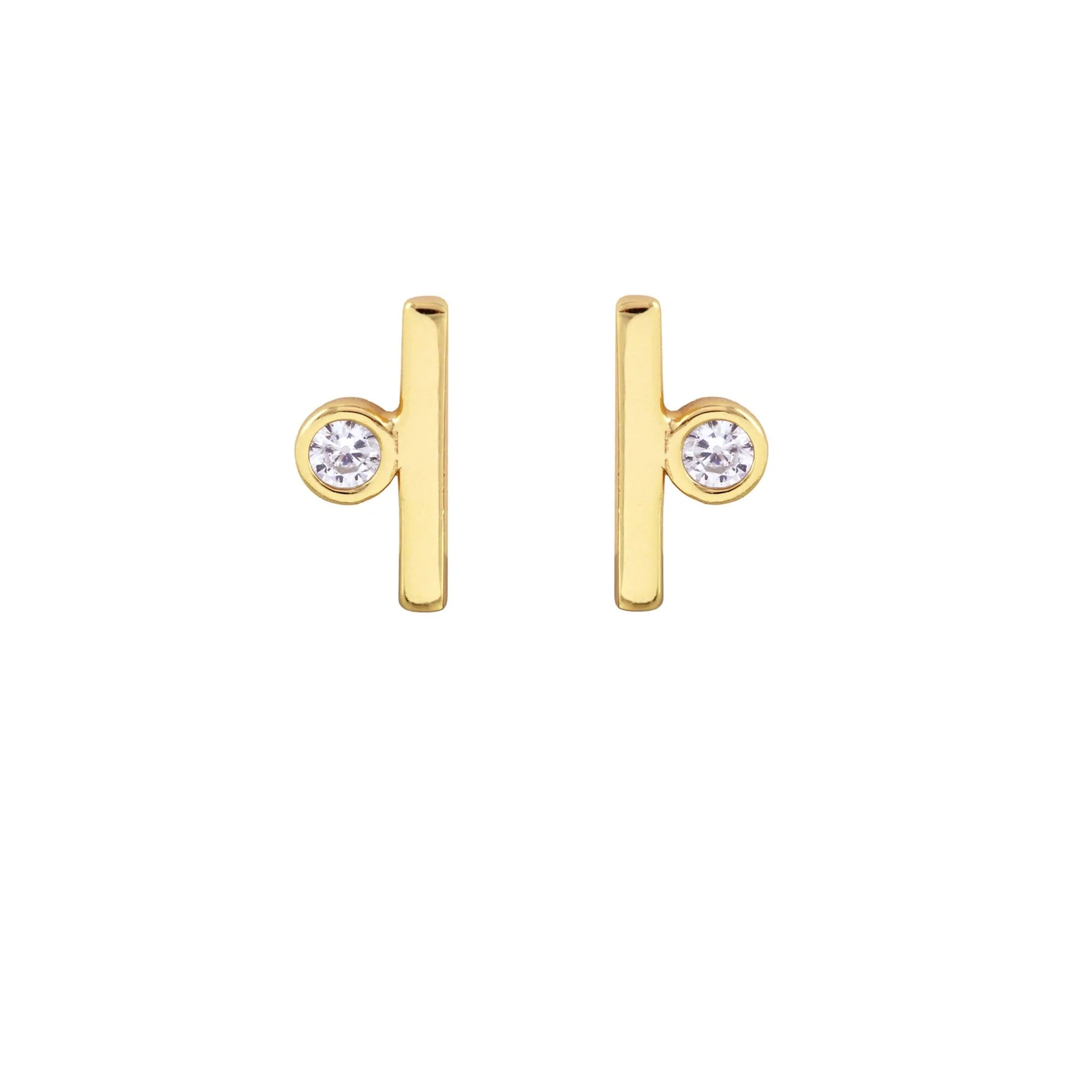 Kris Nations Bar with Crystal Stud Earrings