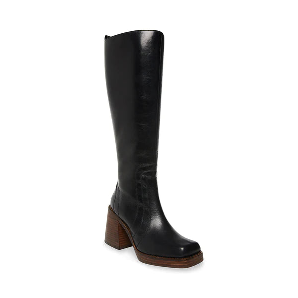 Steve Madden Andiee Black Leather Boot
