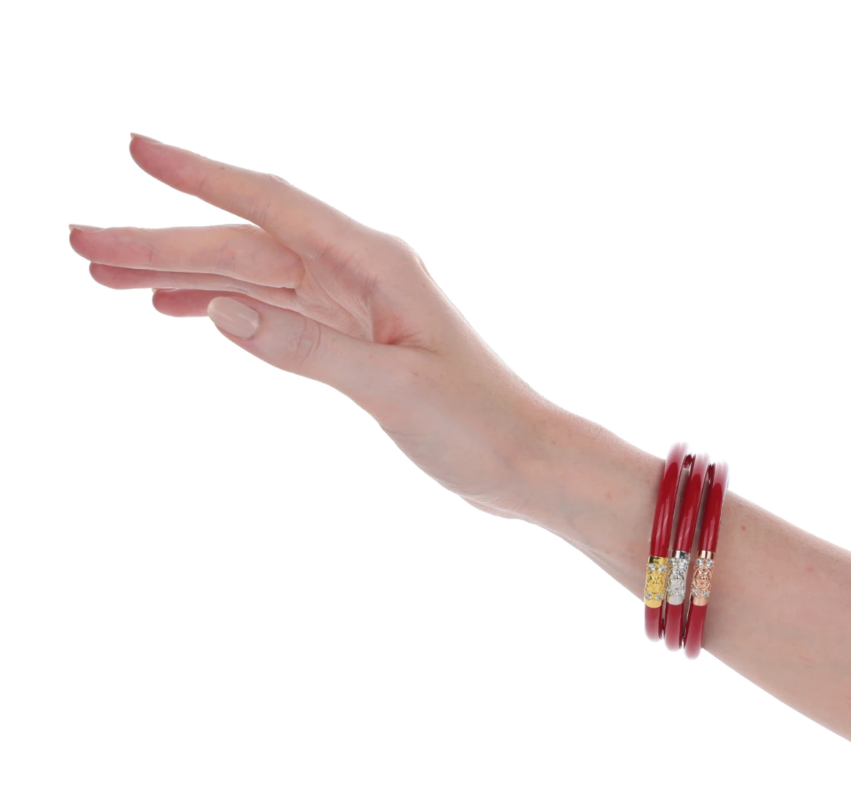 BuDhaGirl Three Kings All Weather Bangles Red